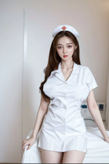 Aki Asian Sex Doll 158cm/5ft2 G Cup Realistic Nurse Tpe body+Slicone head