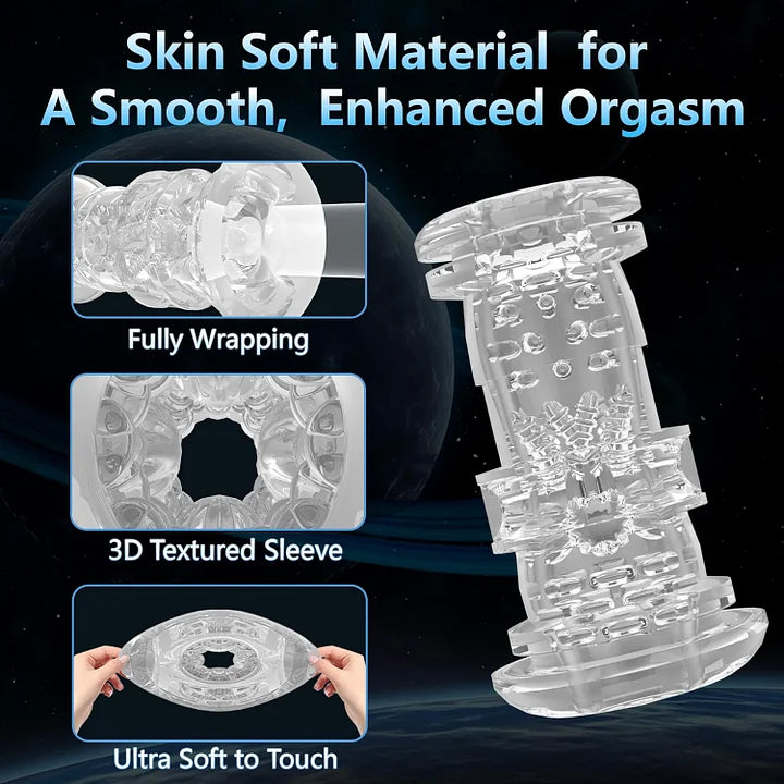 Felix – Automatic 9 Thrusting & Vibration Male Stroker with Foldable Handles