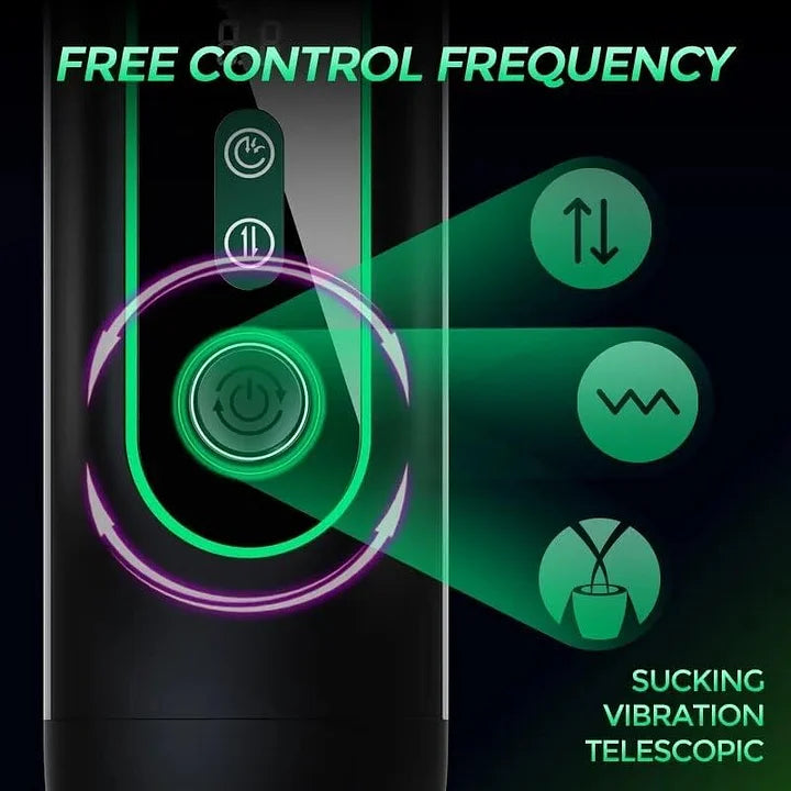 Solomon – Male Pleasure Device 5 In 1 Male Masturbator Sucking Thrusting Vibrating Heating Voice