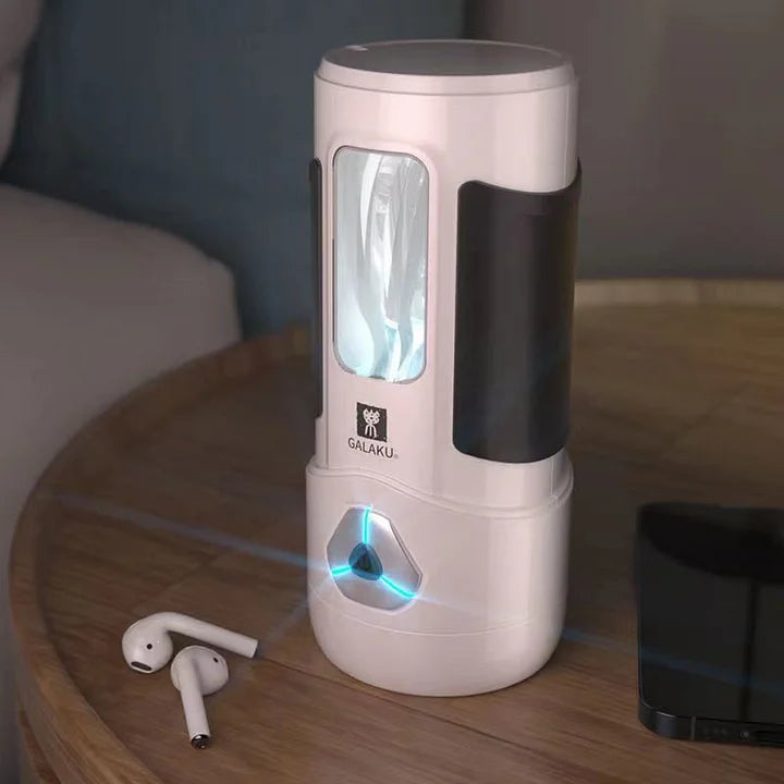 Leander – APP Control 12 Vibration Voice Male Masturbator Cup Sucking Real Vagina Heating Male Masturbator