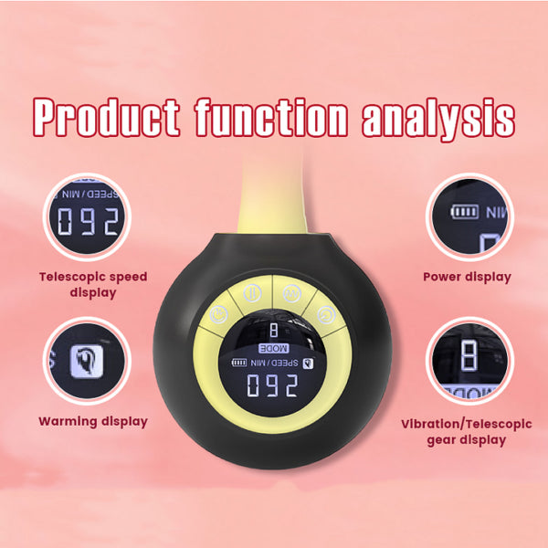 Philip – Automatic Remote Control Heated Thrust Vibrator Dildo Sex Mixer