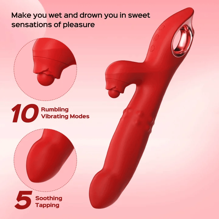 Liliana – Tapping Beads Massage Finger Rabbit Vibrator