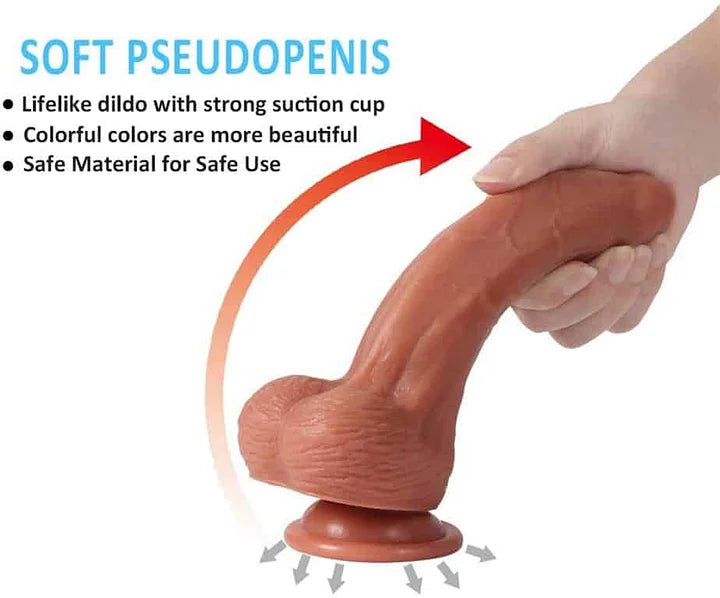 8.46 INCH REAL DILDO WITH FORESKIN