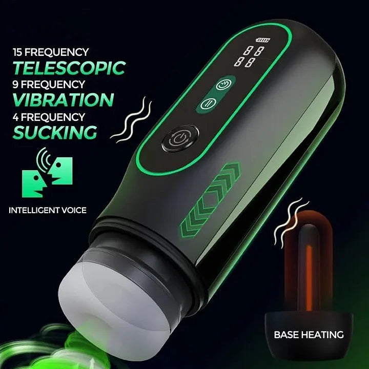 Solomon – Male Pleasure Device 5 In 1 Male Masturbator Sucking Thrusting Vibrating Heating Voice